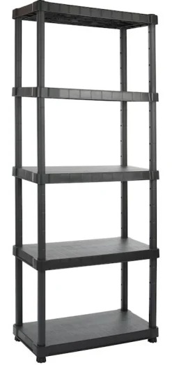Online Etagère plastique noir 188x80x40 cm Établis Et Systèmes De Rangement