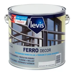 Sale Ferro decor blanc 2,5 L Peinture Mur Et Plafond