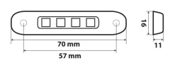 Clearance Feu D'encombrement 12/24V Rouge Éclairage