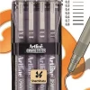 Discount Feutre technique etui avec 0,1 - 0,3 - 0,5 - 0,7 mm noir Marqueurs|Stylos Et Stylos À Bille