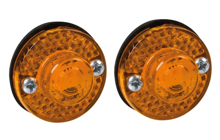 Outlet Feux de LED 24v Ambre - 2 Pièces Éclairage