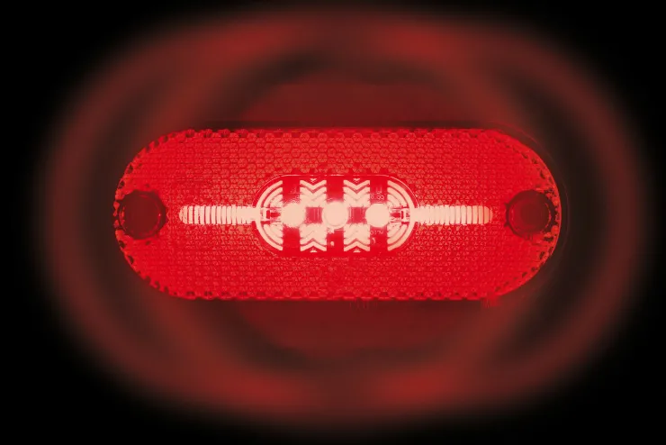 Feux de position avec réflecteur 5 LEDS Rouge Éclairage