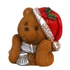Hot Figurine ours Noël 25cm Statues, Figurines Et Maisons