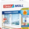 Best Film d’isolation Transparent Thermo Cover 4 m x 1,5 m Rubans Adhésif
