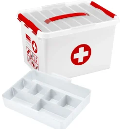 Hot First aid boîte de rangement 22 L Boîtes En Plastique