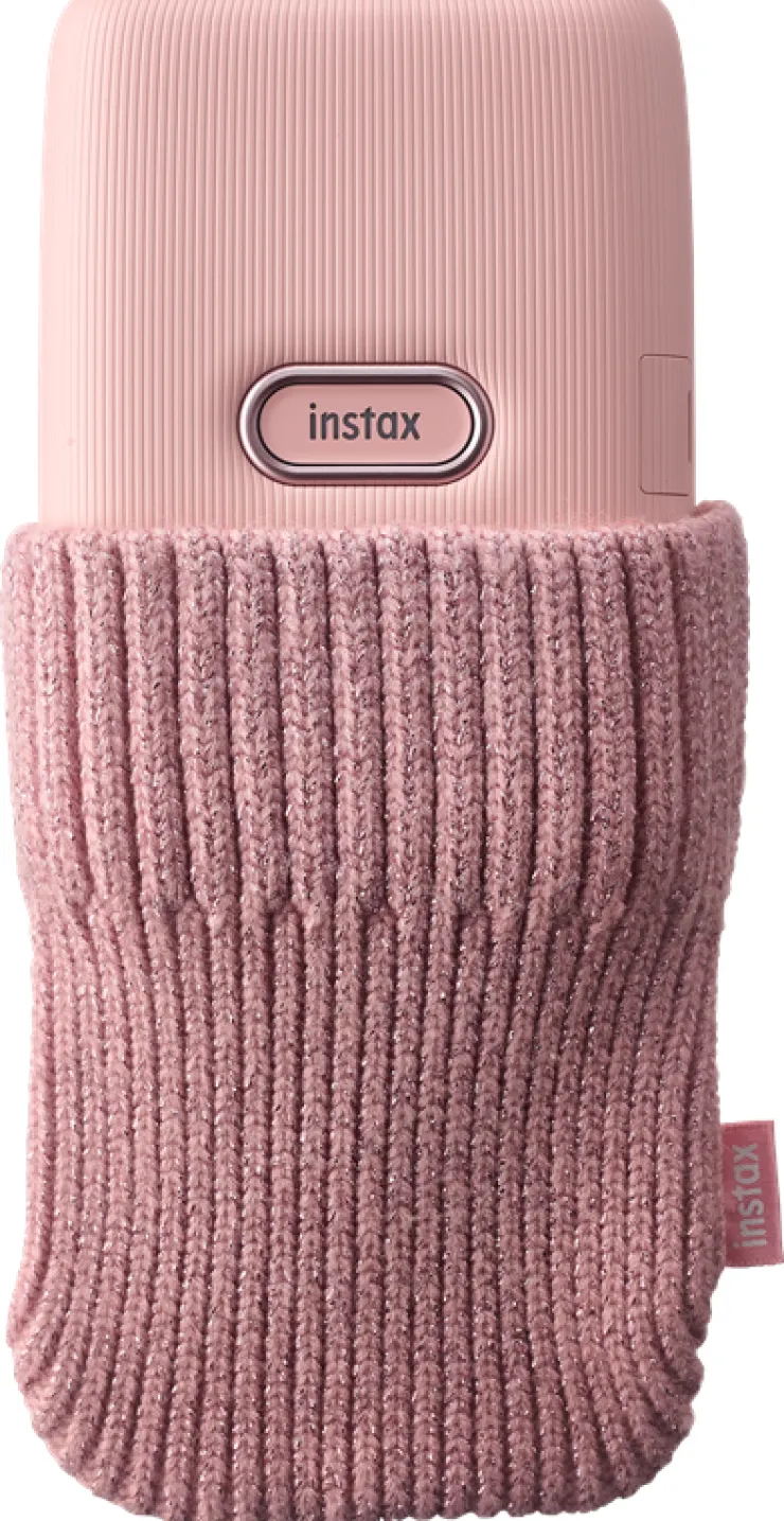 Outlet Fujifilm Instax Mini Link housse chaussette - Rose Accessoires Appareil Photo
