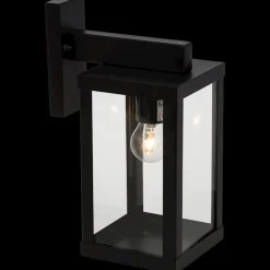 Online Gaia mur noir IP44 E27 60W Éclairage Extérieur|Appliques Extérieur
