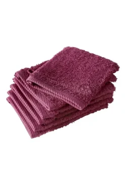 Hot Gant de toilettes magenta purple 2 pièces Linge De Bain