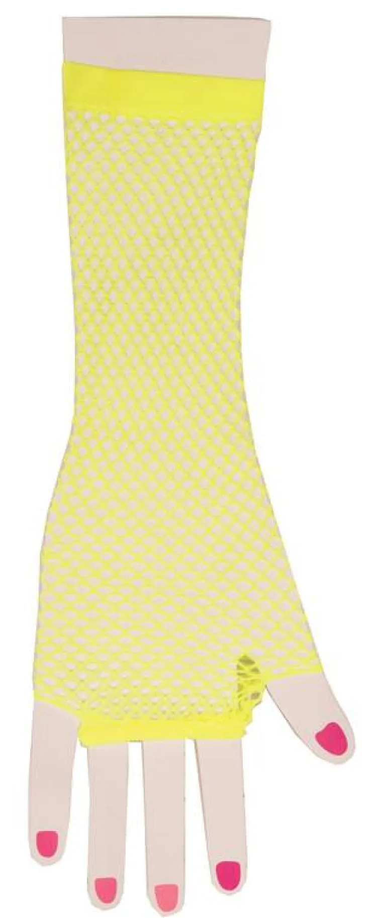 Clearance Gant En Résille Jaune Accessoires