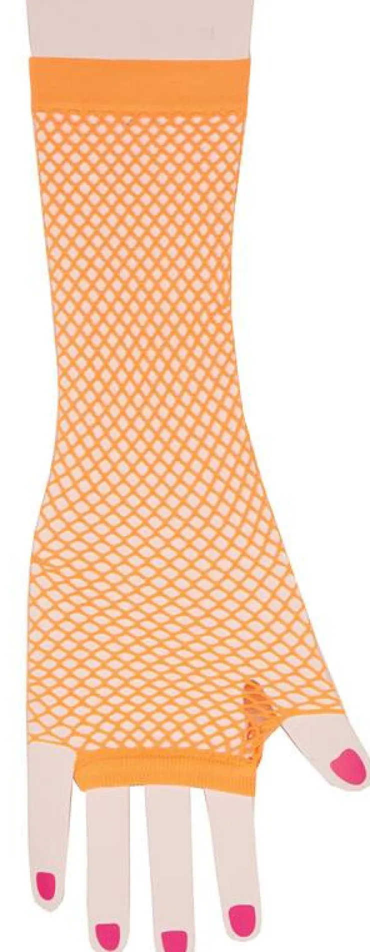 Online Gant En Résille Orange Accessoires