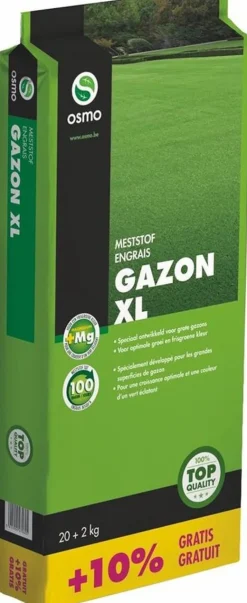 Hot Gazon XL 12-5-5 MG 20+2 kg gratuit Terreau Et Engrais