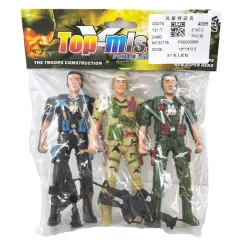 Clearance Guerrier militaire 3 pcs Sets À Jouer Figures Et Animaux