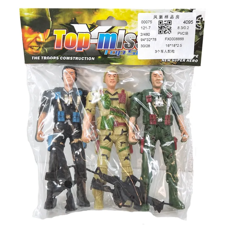Clearance Guerrier militaire 3 pcs Sets À Jouer Figures Et Animaux