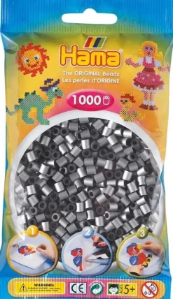 Sale Hama 1000 pcs perles à repasser argent Artisanat