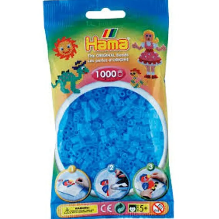 Discount Hama midi perles 1000 pcs aqua transparent Artisanat