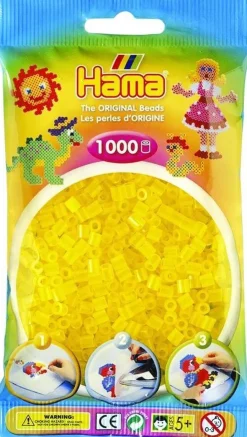 Discount Hama midi perles 1000 pcs jaune transparent Artisanat
