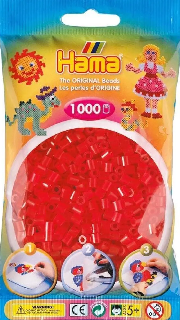 Discount Hama midi perles 1000 pcs rouge transparent Artisanat