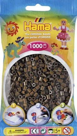 Discount Hama 1000pcs perles brun Artisanat