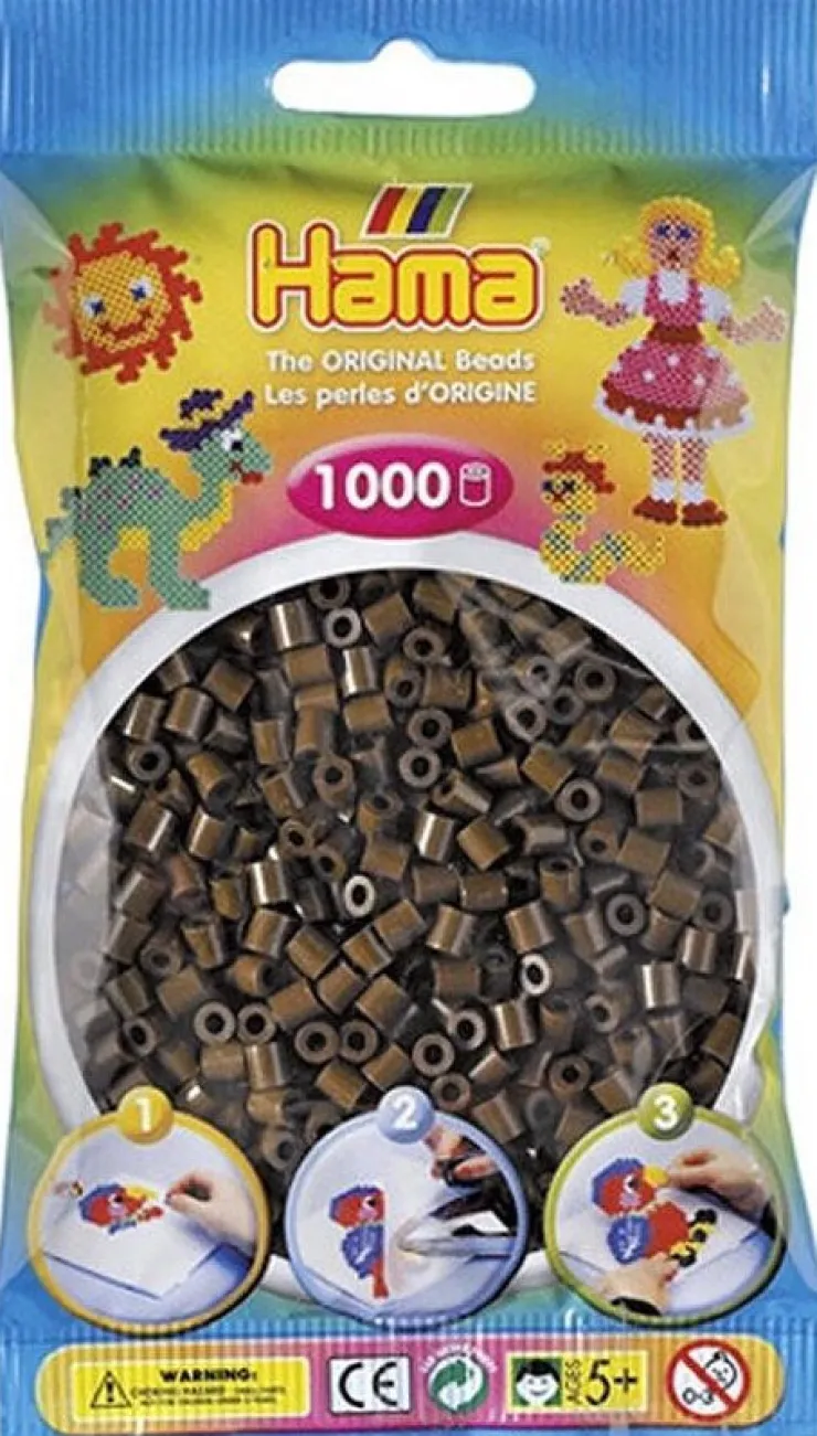 Discount Hama 1000pcs perles brun Artisanat