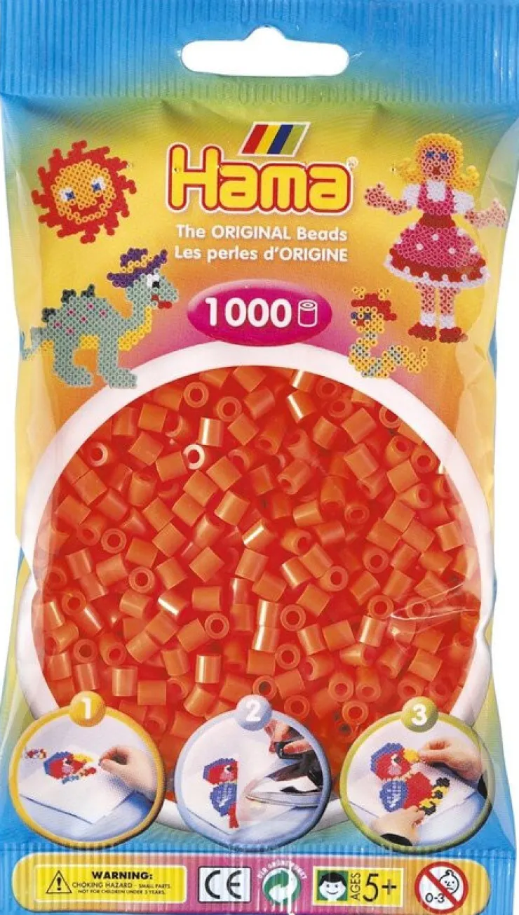 Discount Hama 1000pcs perles orange Artisanat