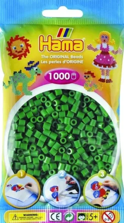 Clearance Hama 1000pcs perles vert Artisanat