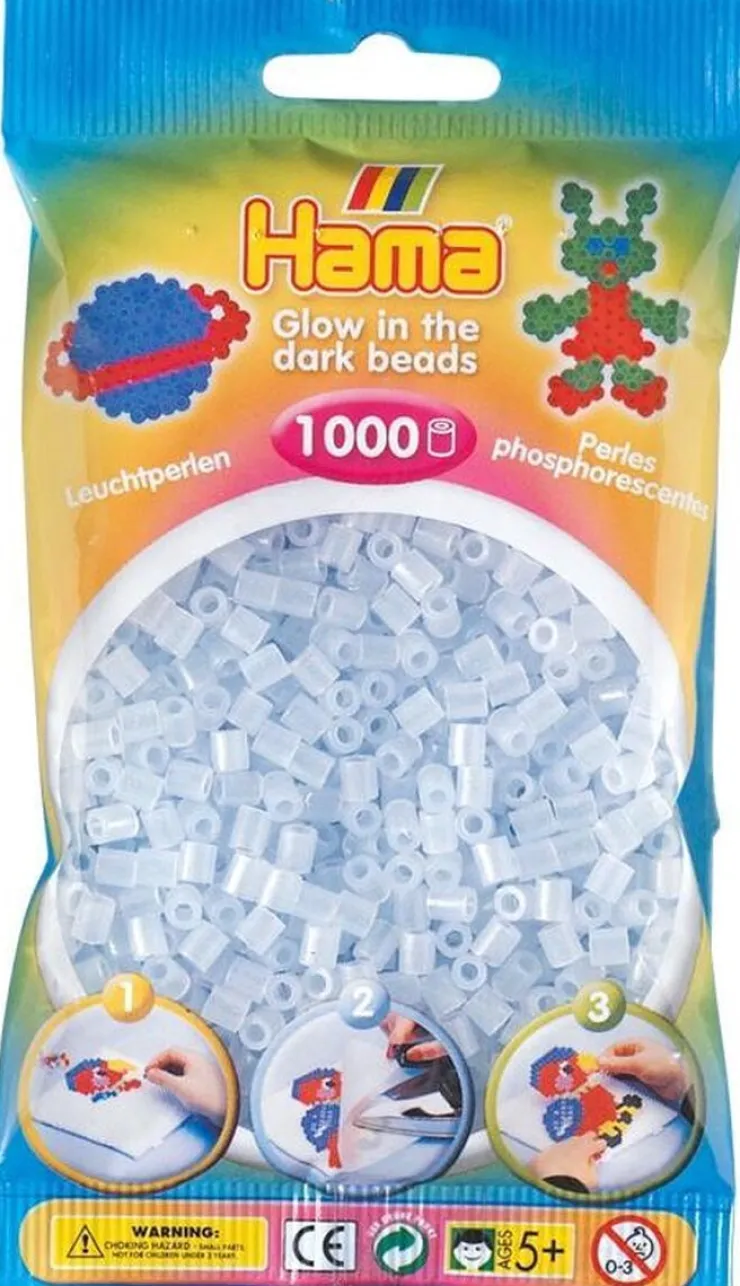 Clearance Hama 1000st perles bleu fluo Artisanat