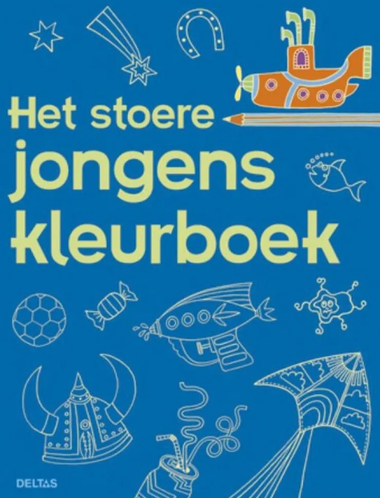 Outlet Het stoere jongens kleurboek Livres De Coloriage|Livres Coloriage