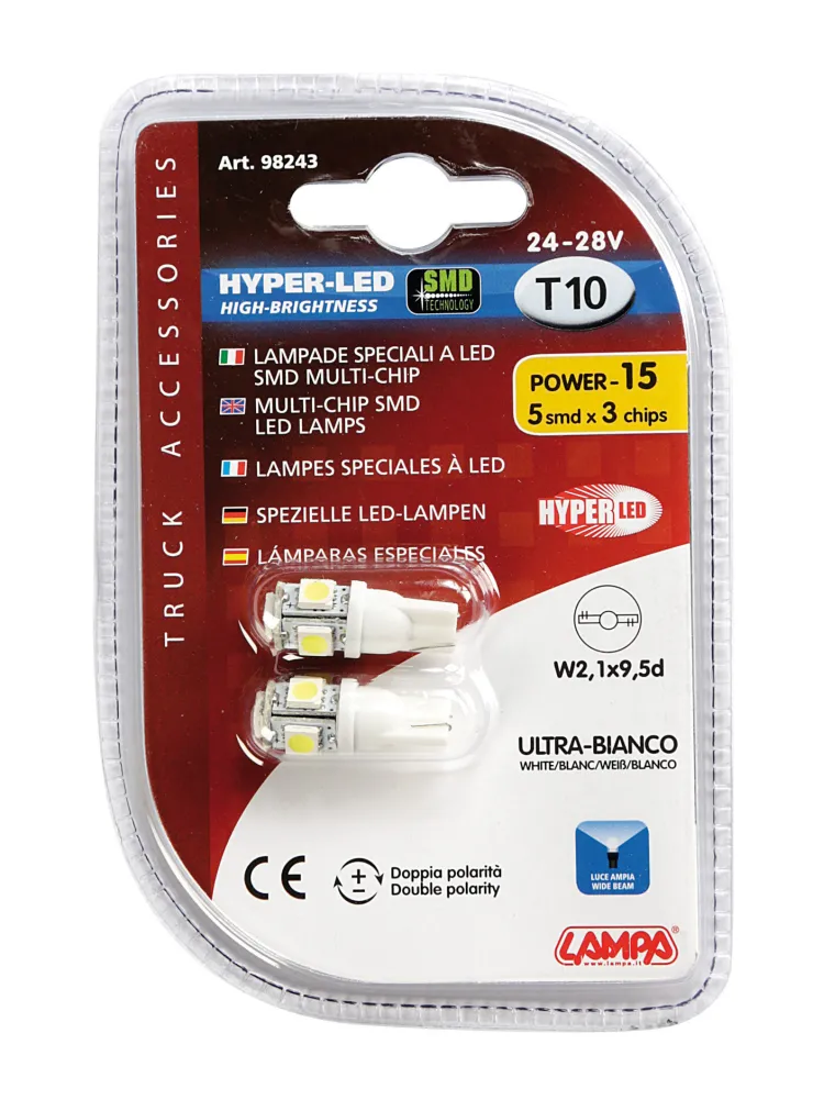 New HYPER-LED T10 5 SMD Éclairage