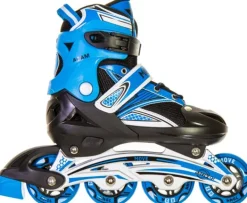 New Inline Skates Boy Taie 34-37 bleu Vélo Et Conduite