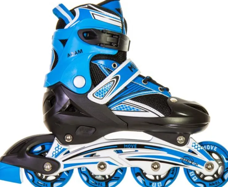New Inline Skates Boy Taie 34-37 bleu Vélo Et Conduite