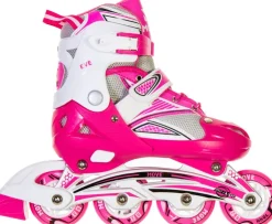 Clearance Inline Skates Girl Taie 34-37 Pink Vélo Et Conduite