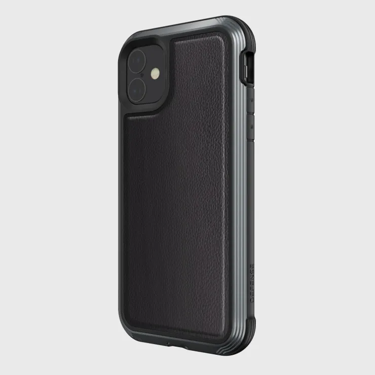 Hot Iphone 11 Cse Def Lx Blk Leath Accessoires Smartphone