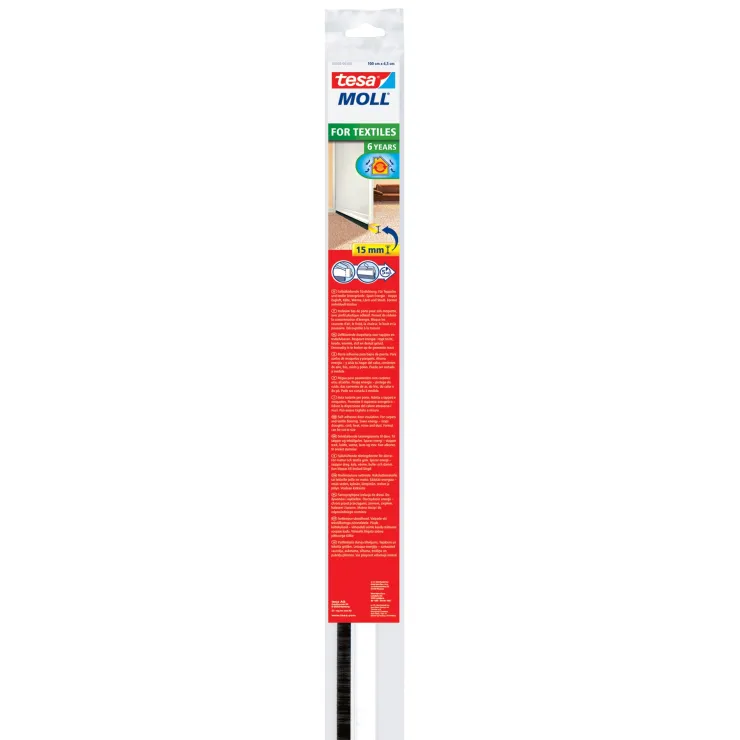 Outlet Isolation bas de porte adhésif - Spécial moquettes 1 m x 43 mm blanc Rubans Adhésif