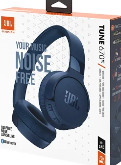 Hot Tune 670NC Casque sans fil supra-auriculaire - Réduction de bruit - Bleu Audio