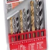 Clearance Jeu de mèches pierre / bois 9 pièces Foreuses-visseuses