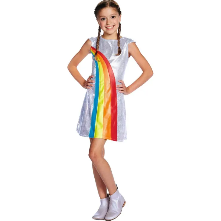 Hot K3 Robe arc-en-ciel - 9-11 ans Enfant Déguisements Enfants