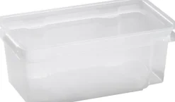 New Crownest Boîte de Rangement Transparent - 36x21x35,5cm - 7L Box Et Panier À Linge