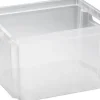 Discount Crownest Boîte de Rangement Transparent - 42,6x36,1x26cm - 30L Box Et Panier À Linge