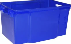 Maxi Crownest Boîte de Rangement Bleue - 59x39x30cm - 50L Box Et Panier À Linge