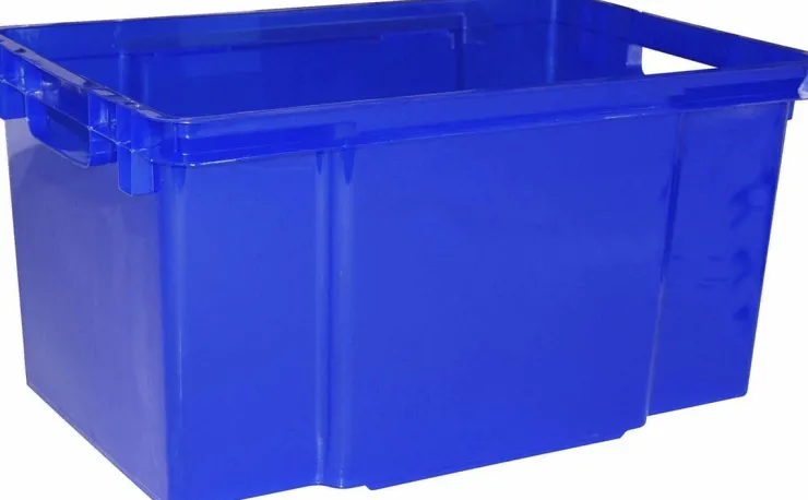 Maxi Crownest Boîte de Rangement Bleue - 59x39x30cm - 50L Box Et Panier À Linge