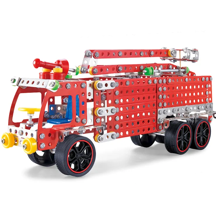 Clearance Kit de construction voiture pompiers 528 pièces Jeux De Construction