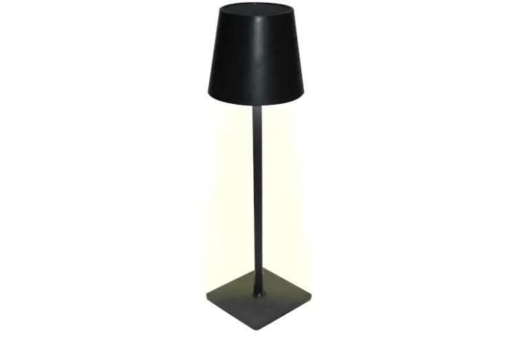 Best Lampe de table LED sans fil Sphere avec commande tactile - Dimmable - USB - Noir Lampes De Chevet