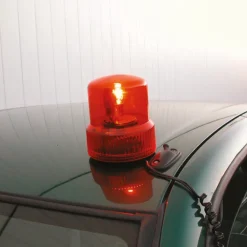 Lampe tournante 12 V orange aimant Accessoires Voiture