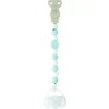 Outlet Lapidou Attache sucette Silicone bleu clair- blanc Peluches Et Câlins|Tétines Et Attache-tétines