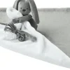 Clearance Lapidou Doudou couverture anthracite - blanc Linge De Lit|Peluches Et Câlins