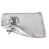 Online Lapidou Plaid Doudou Gris/Blanc 50x50 cm Linge De Lit