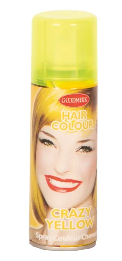 New Laque Cheveux Fluo Jaune En Spray - 125 ml Accessoires
