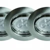 Led 3 x GU10 3,7W satin Spots