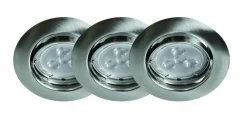 Led 3 x GU10 3,7W satin Spots