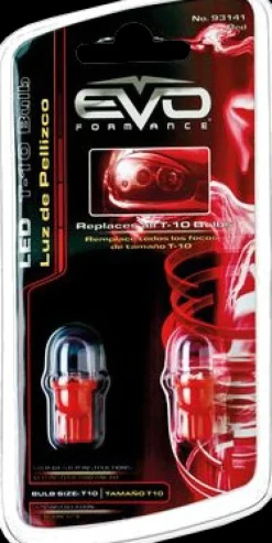 Led T10 rouge 1 led Éclairage
